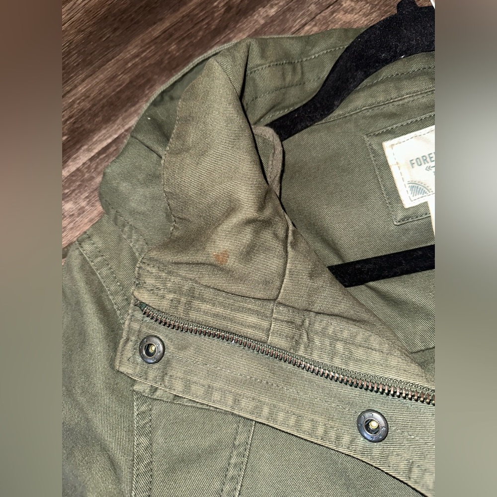 Forever 21 Olive Jacket Size S - Picture 11 of 14
